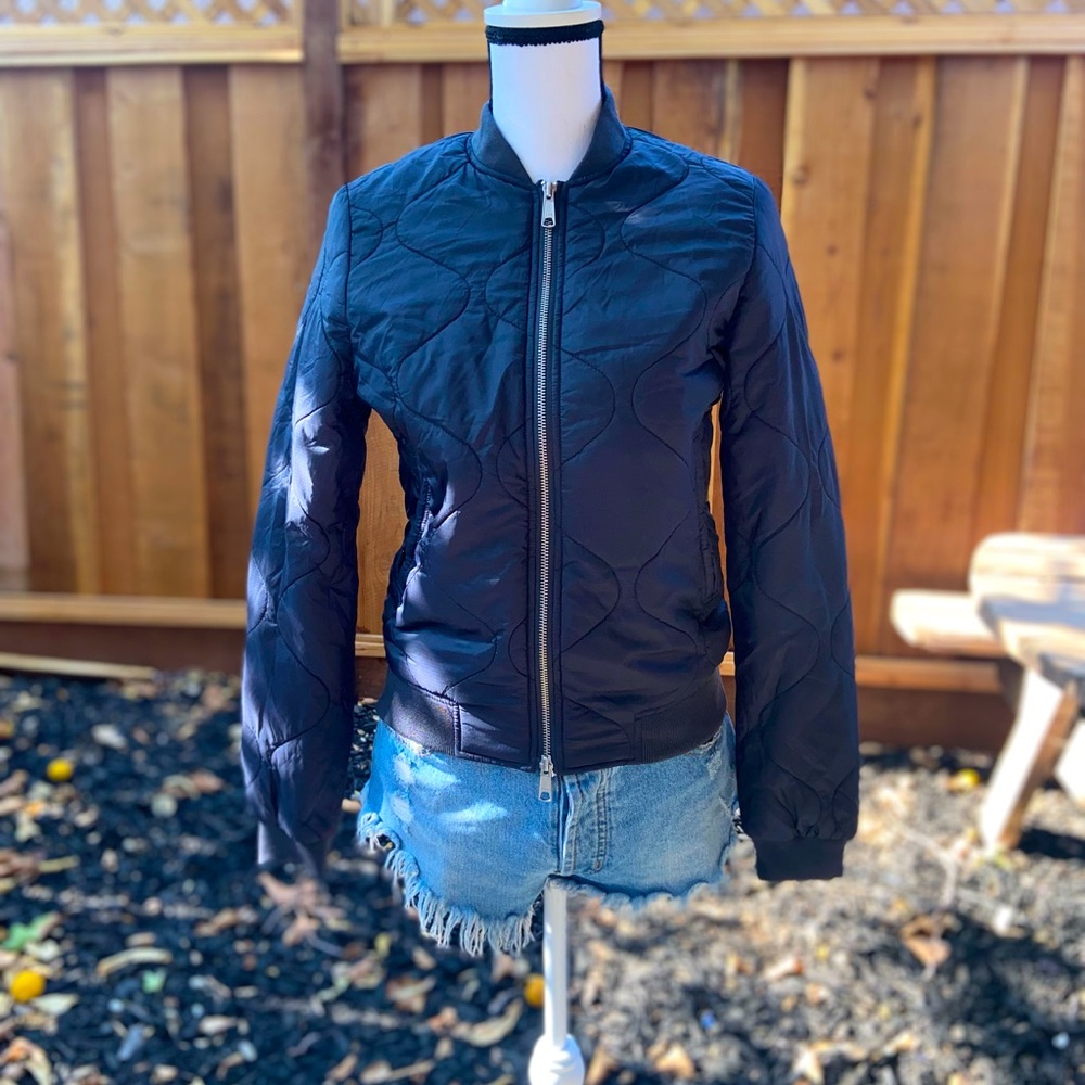 WEMOTO Quilted Liner Black Full Zip Jacket